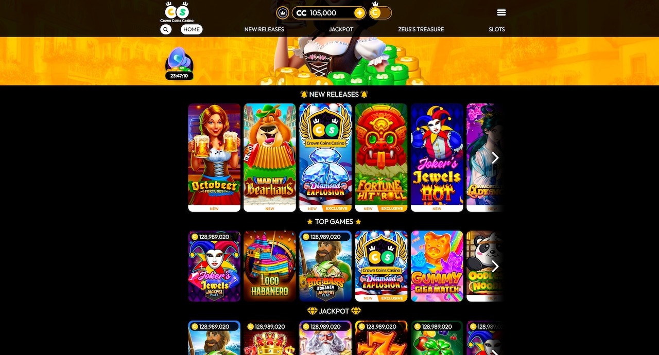 Crown Coins Casino Games